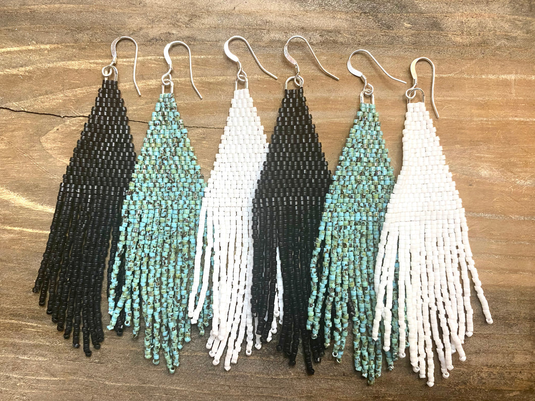 Solid Color Beaded Fringe