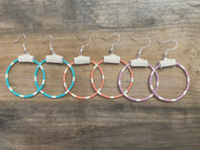 Load image into Gallery viewer, Spring Beaded Hoops
